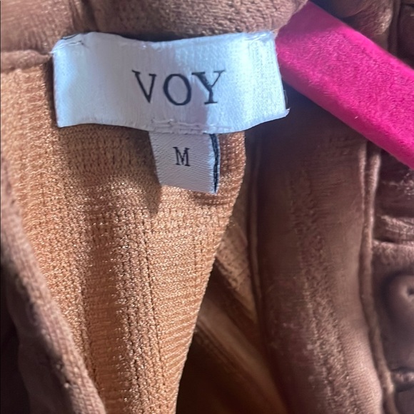 Brown Ruffle Dress - Picture 2 of 8